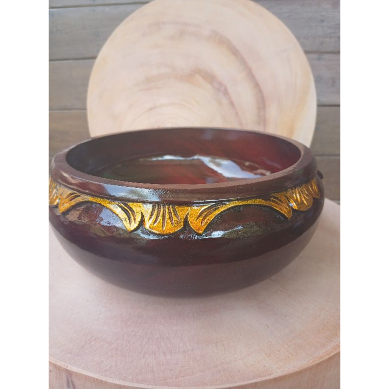 Lostklik Tempat Dupa Ukir Dm 20Cm, Tempat Dupa Stik 10 Lubang