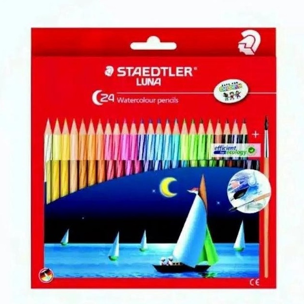 

KODE H12Y Pensil Warna Staedtler Luna Water Color Set 24 Warna