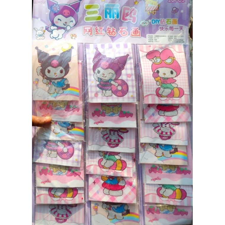 

KODE H94P Diamond painting Set 2pc Lembaran Teplak Lebar