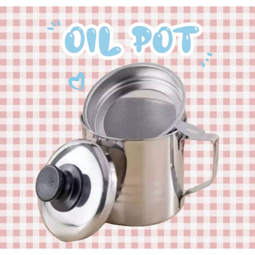 OIL POT SARINGAN MINYAK (1,2LITER - 1.3LITER) TEMPAT SARINGAN MINYAK