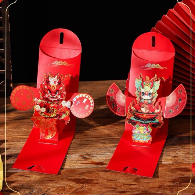 

TERBARU Joyful Angpao POP UP 3D Imlek 2025 / Amplop Chinese New Year / Ampao Imlek Tahun Ular Berkah / Angpao Naga Berkah Angpao 3D Premium / Amplop Merah Naga Rejeki / Red Envelope New Dragon Hok