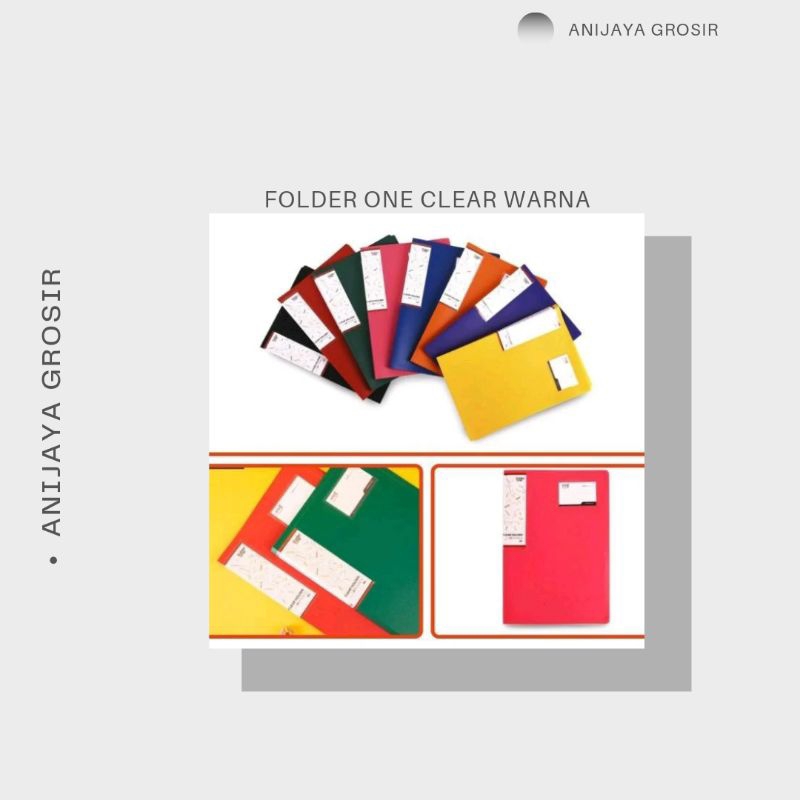 

FOLDER ONE CLEAR HOLDER FILE BERKUALITAS MERAH