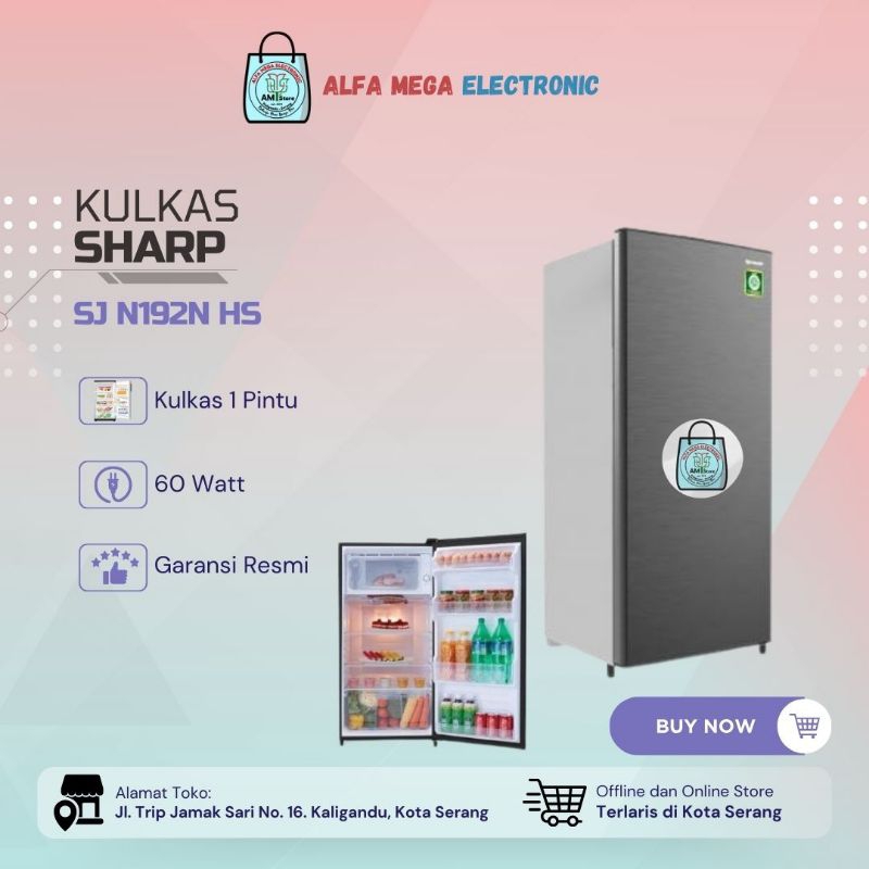 Kulkas 1 Pintu Sharp SJ 192 N HS