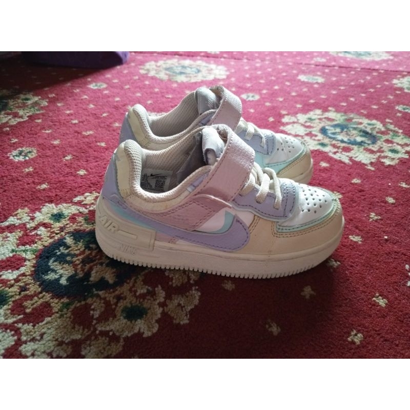 Sepatu Anak Nike AF 1 Shadow size 26 insole 15cm