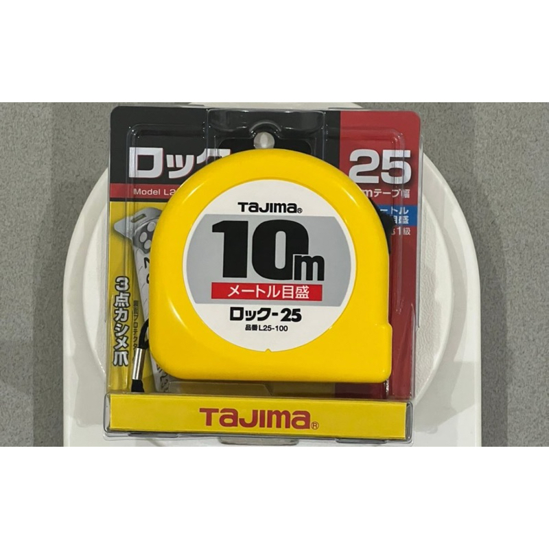 Meteran Tajima 10 meter Hi Lock Kuning Measuring Tape