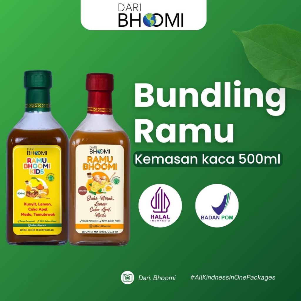 

Dari Bhoomi RAMU Series 500ml Botol Kaca