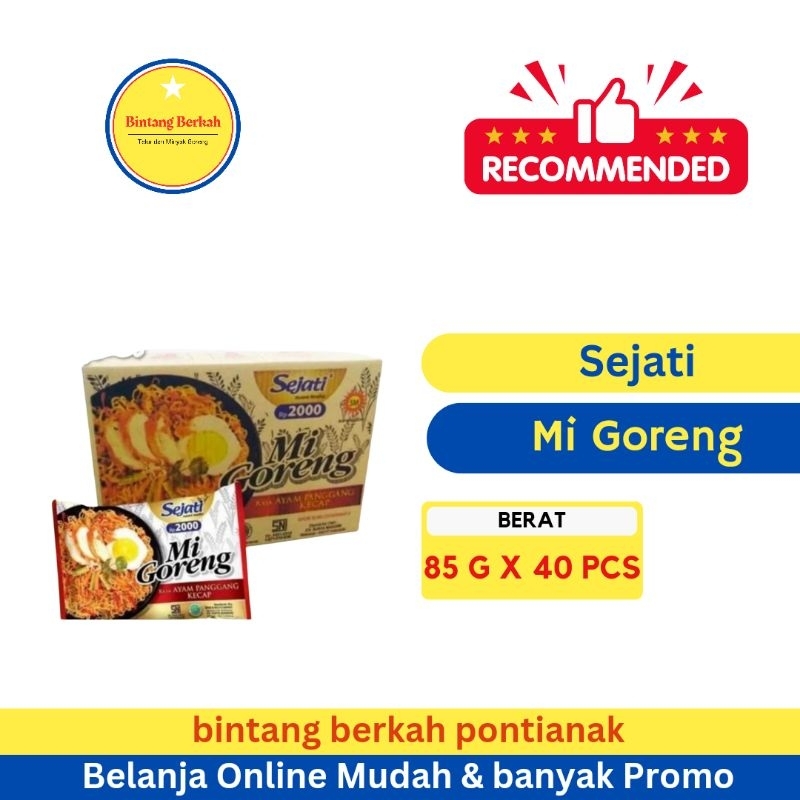 

Mie Sejati Goreng Ayam Panggang 1 dus isi 40 bks