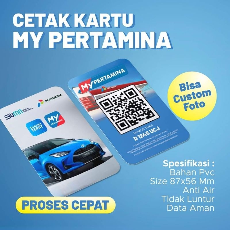 

cetak kartu my pertamina/cetak id card
