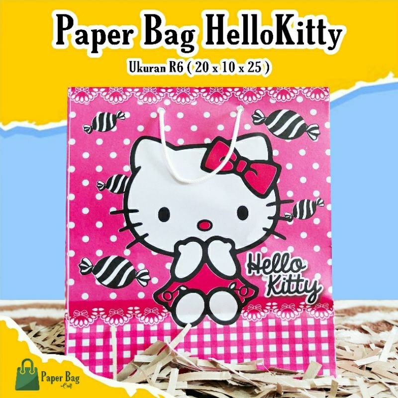 

Paperbag Grosir 20x10x25 (R6) Motif HelloKitty Murah