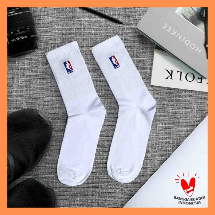 Kaos Kaki Panjang Pria Putih NBA Kaos Kaki Casual Socks