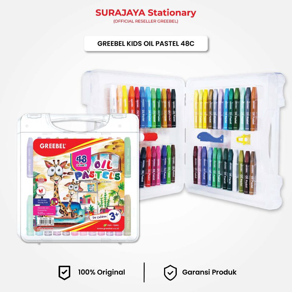 

KODE L42Z Crayon Greebel 48 Warna Krayon Kids Oil Pastel 48 Greebel Greebel Crayon 48