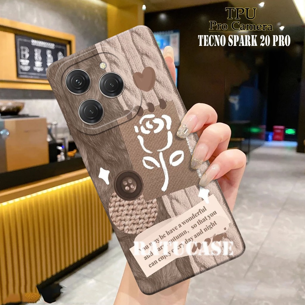CASE TECNO SPARK 20 PRO SPARK 20 SPARK 20C - Softcase Pro Camera Tecno Spark 20 MOTIF  Case Pro Came
