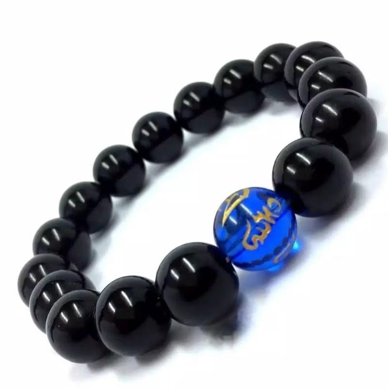 Gelang batu giok import // giok hitam