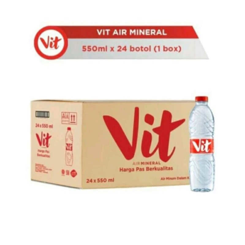 

AIR MINERAL VIT 550 ML ISI 24 BOTOL - 1 KARTON