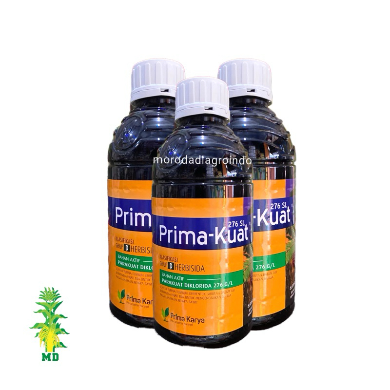 Herbisida Parakuat PRIMA-KUAT 276SL 1L, obat racun pembasmi rumput liar. dari Prima Karya