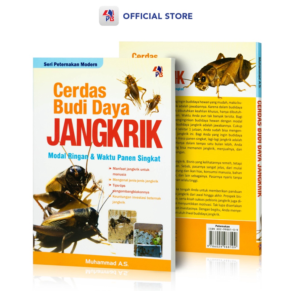 Buku Peternakan Cerdas Budidaya Jangkrik w N6S5