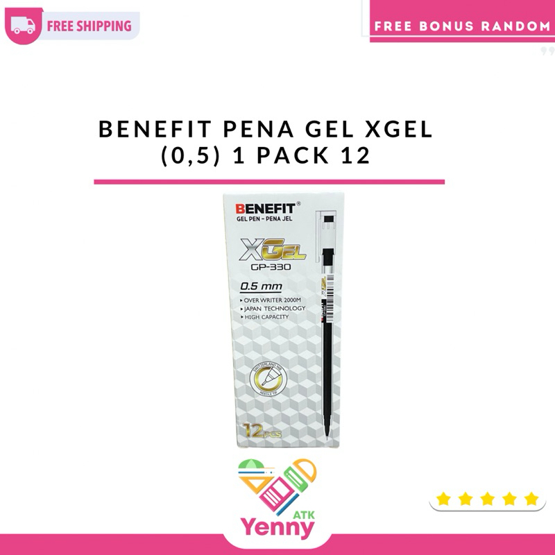 

Pulpen Gel Benefit X-Gel | Pulpen Tinta Hitam (0,5) | Pulpen Gel (pack/pcs)