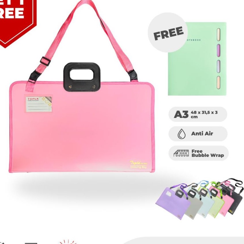 

FG2 TOPLA Drawing Bag 193 Tas A3 Tas Buku Gambar