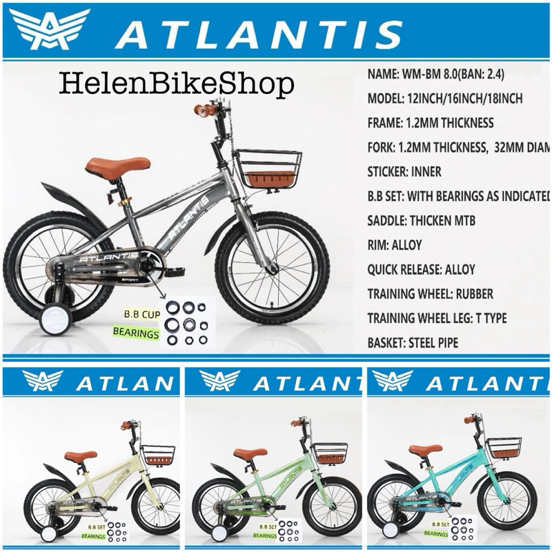 Sepeda bmx 18inch Atlantis (Ekspedisi/Kargo)