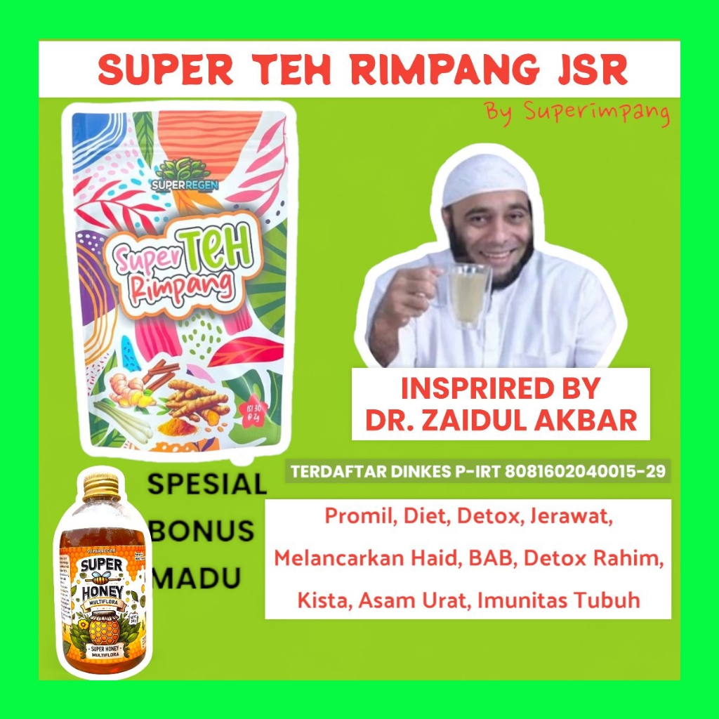 

SUPER TEH RIMPANG JSR dr. ZAIDUL AKBAR VIRAL | RIMPANG TERLARIS | TEH AMAN TERLARIS | RAMUAN RIMPANG JSR JAHE KUNYIT LENGKUAS SEREH MELANCARKAN HAID