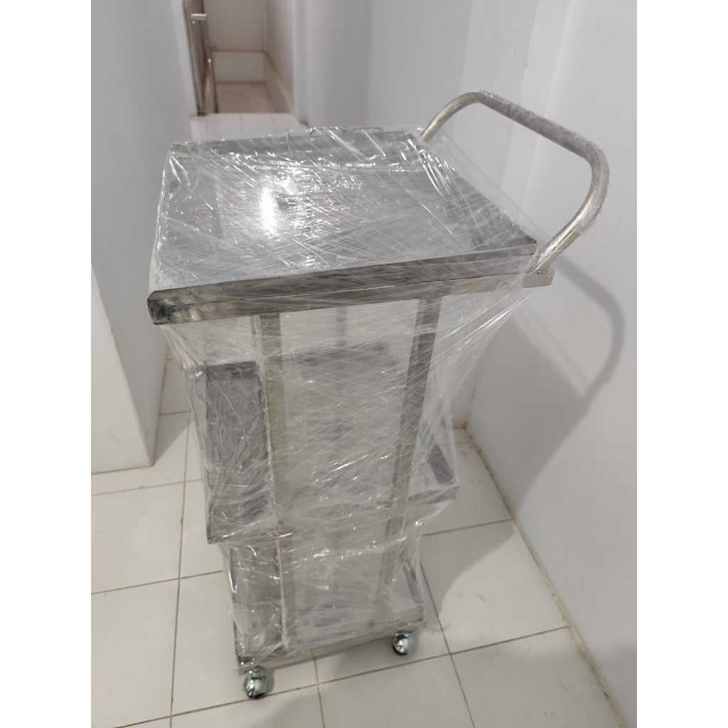 Troli EKG Rumah Sakit / Klinik / Trolley Instrumen medis ECG/EKG/USG Stainless Steel