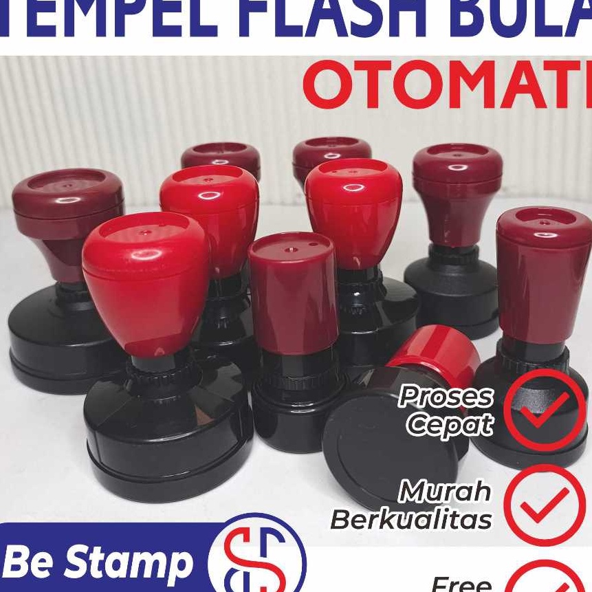 

Cashback Cetak Stempel Flash Bulat BONUS TINTA