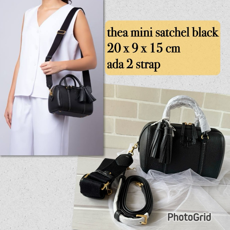 Tas tb original thea mini satchel black crossbody
