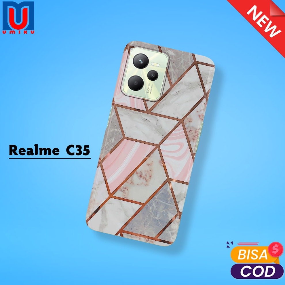 3D UMIKU Case Realme C35 Male gambar Abstrak  Case 3D Fullprinting  Case Tearu Case Teaik Case rah C