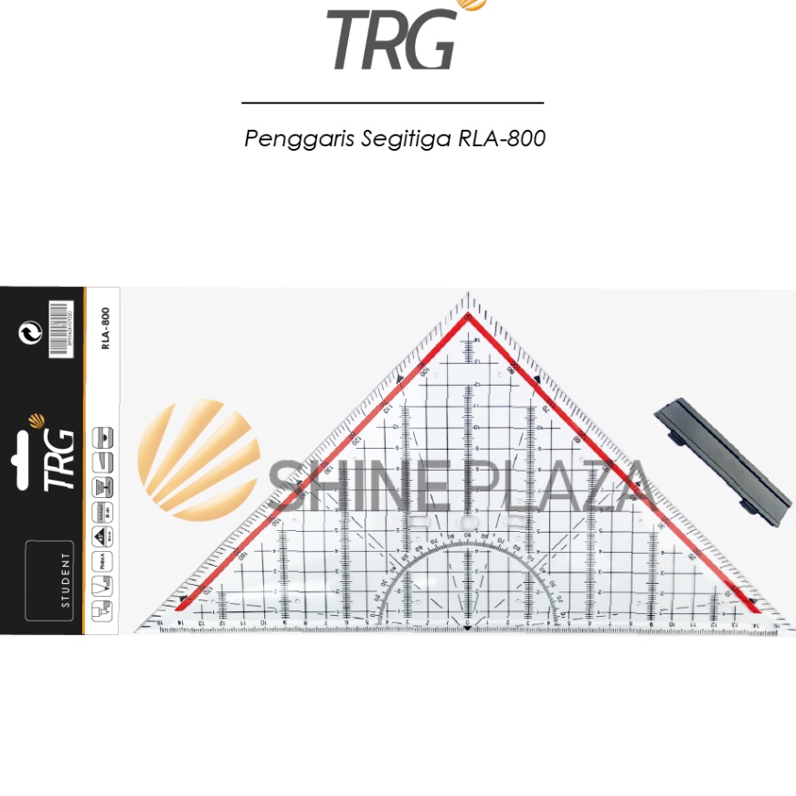 

KP8 TRG Triangle Acrylic Ruler RLA8 3cm Penggaris Segita Pegangan Akrilik Mahasiswa Teknik Desn Arsitek 3 cm
