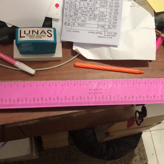 

murah Penggaris skala jahit isi 1 bh