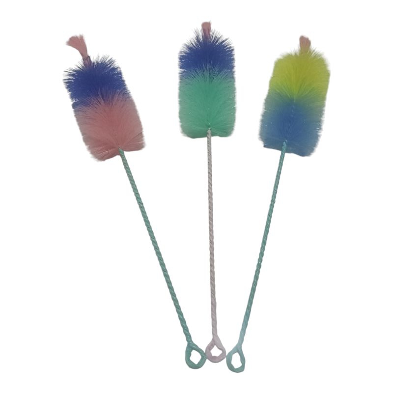 Sikat botol/sikat pembersih botol susu/sikat botol warna warni gagang panjang