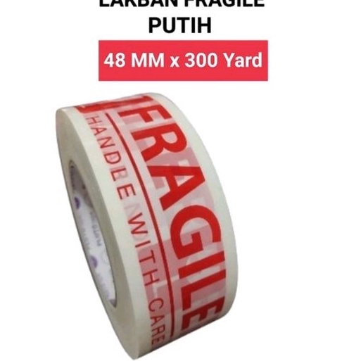 

KI3 Lakban Fragile Merah Putih Pluto Tape 48 MM x 3 Yard