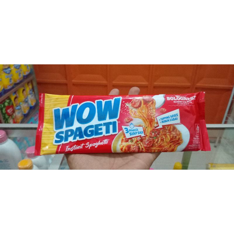 

Mie Instan Mie Wow Spageti Rasa Meaty Bolognese