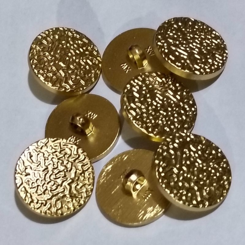 12 pcs Kancing jamur - kancing baju motif kulit jeruk dove 15mm / 18mm / 21mm