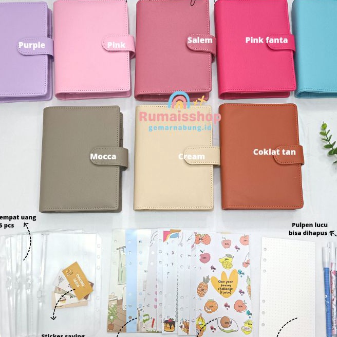 

KF7 Binder keuangan A6 binder nabung binder sinking fund