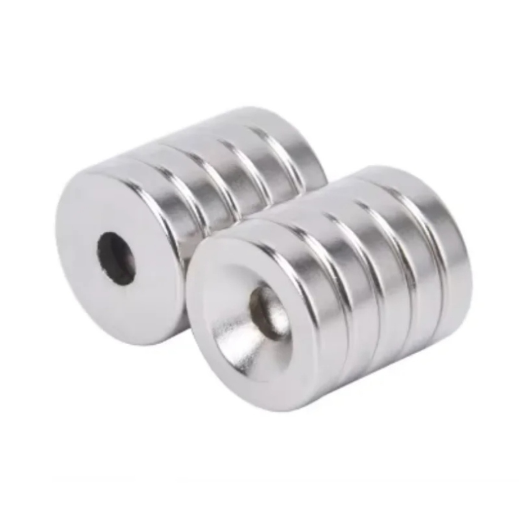Donat Strong Magnet Neodymium Magnet koin Bolong Tengah Untuk Industri Tas Dompet Dll