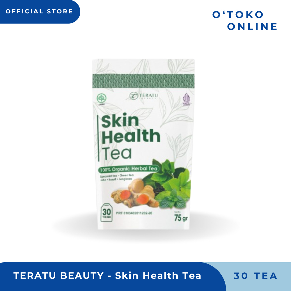 

TERATU BEAUTY Skin Health Tea - 30 Tea Bag (Teh Herbal Spearmint untuk Jerawat Hormon dan PCOS)