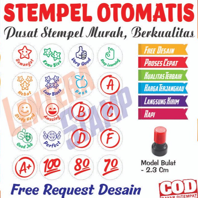 

KI3 Stempel Penilaian Stempel Bintang Karakter Stempel Reward TK Paud