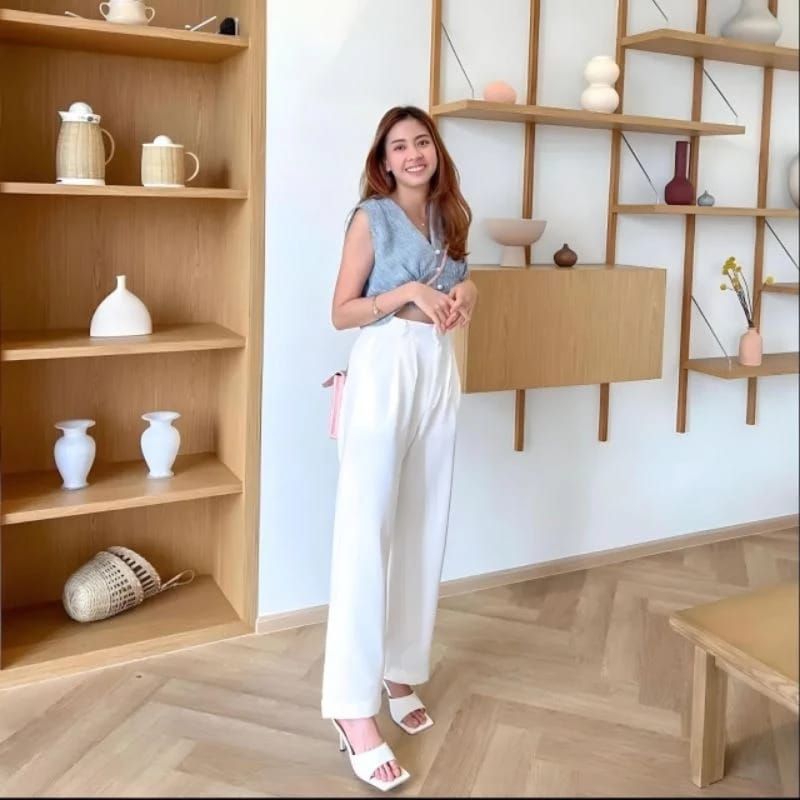 LOST PANTS CELANA WANITA  / CELANA WANITA ANTI KUSUT / LOST PANTS HIGHWAIST CELANA WANITA