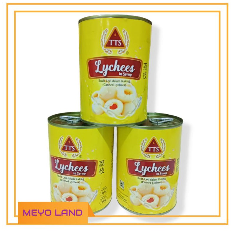 

Ready Leci Kaleng Lychees In syrup 567gr TTS Lychee kaleng buah Leci kaleng buah leci buah kaleng
