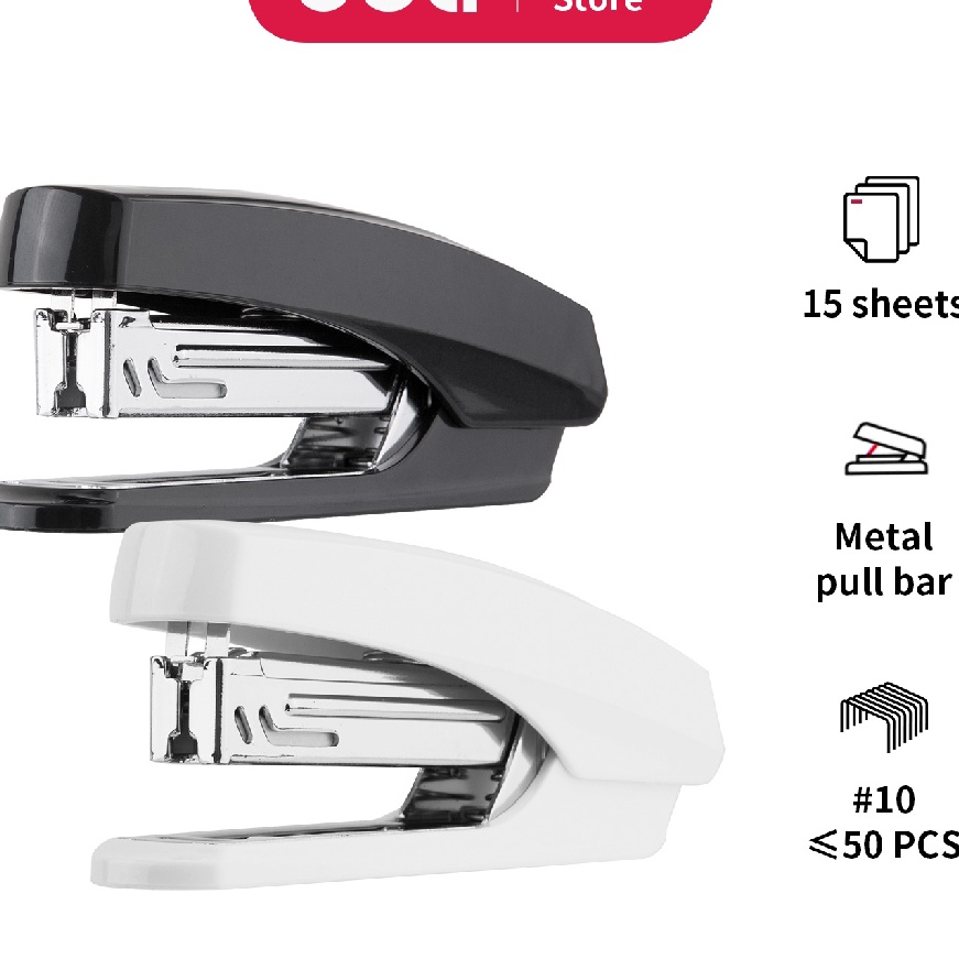 

KI3 Deli Stapler 15 Sheets hingga 2 kali staples E238