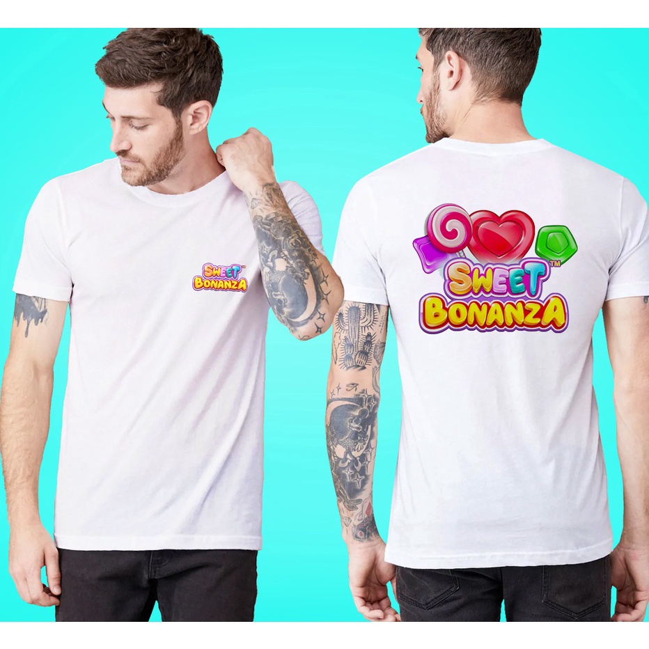 Tearu Kaos Sweet Bonanza  Kaos Game Slot  kaos Kekinian  Baju Saon  Atasan Pria Wanita  Baju Dewasa