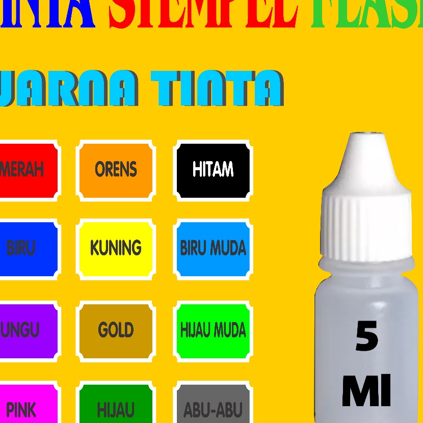 

KI3 Tinta Stempel Tinta Refill Stempel Flash 5ml