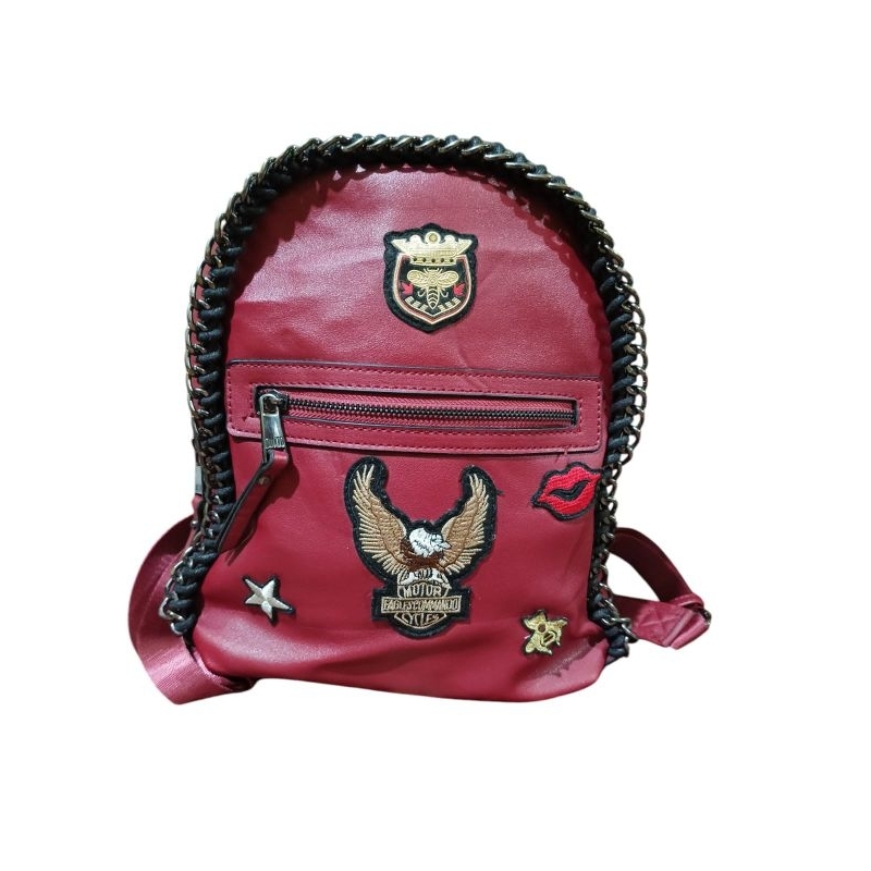 Preloved Tas Ransel Kulit Asli No Brand Lucu