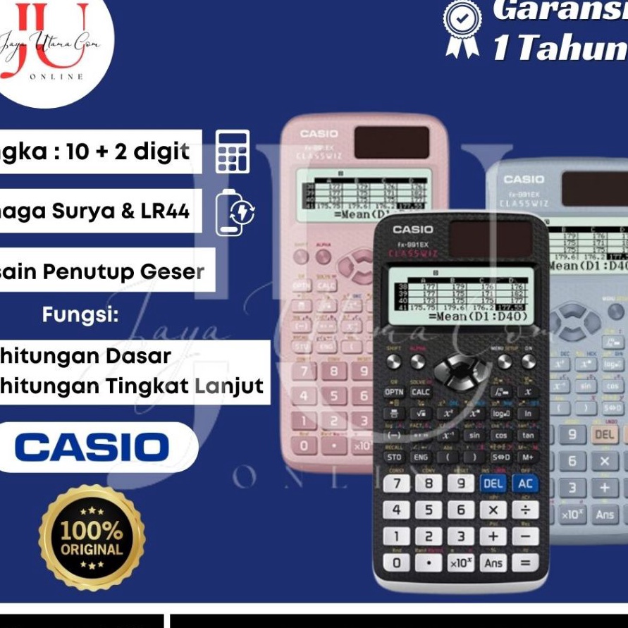 

HJ6 Kalkulator Scientific Casio FX991EX FX991CW Kalkulator Ilmiah Orinal