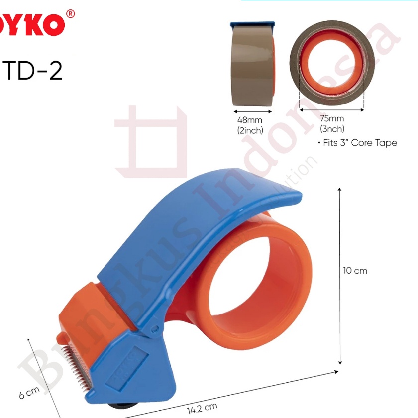

Bonuskan Tape Cutter Joyko TD 2 dispenser pemotong isolasi lakban 2