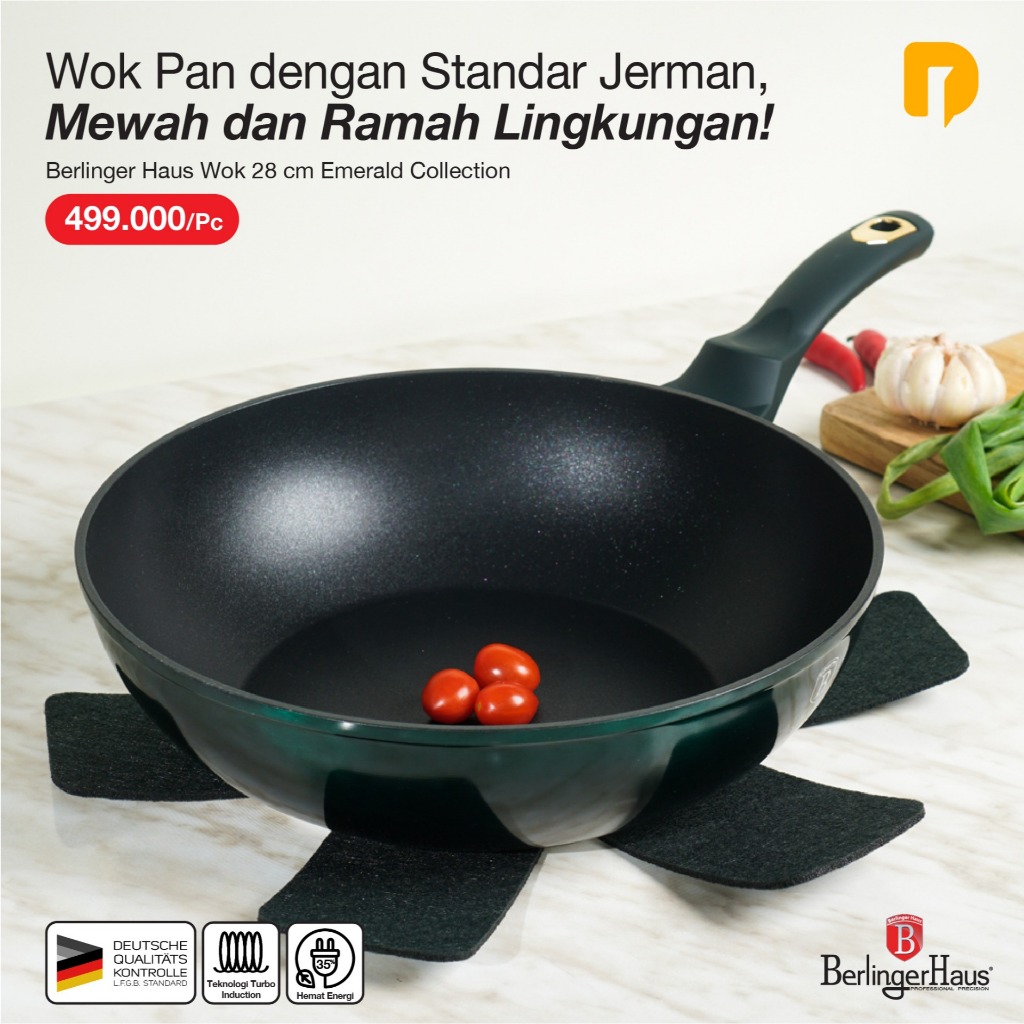 Berlinger Haus Wok 28 cm Koleksi Zamrud