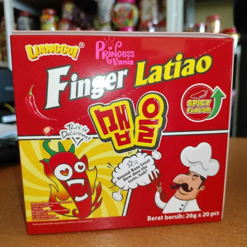 

LIANGGUI FINGER LATIAO SPICY FLAVOR 26GR SNACK IMPOR VIRAL