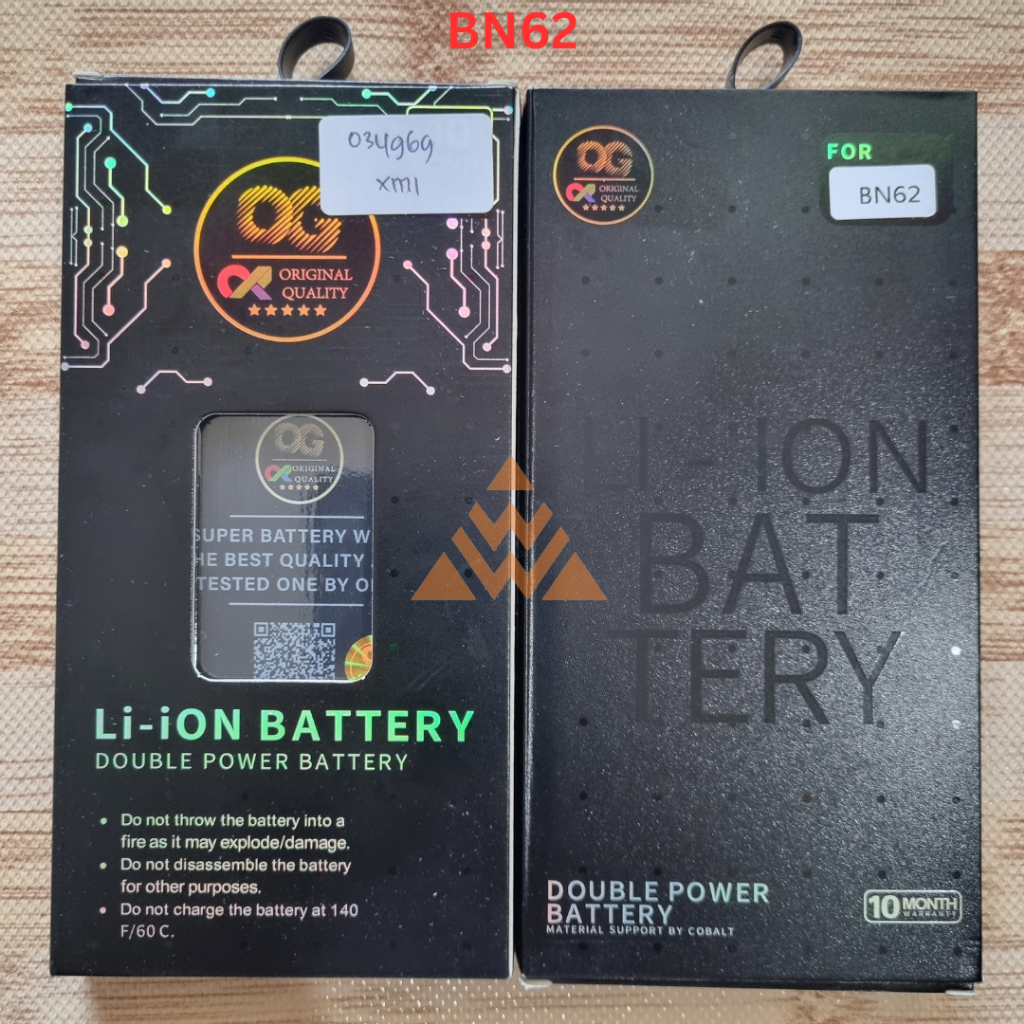 Baterai OGS ~ (BN62/BN 62/BN-62) Xiaomi Redmi 9T/Poco M3 Batre batrai Double Power, Double IC