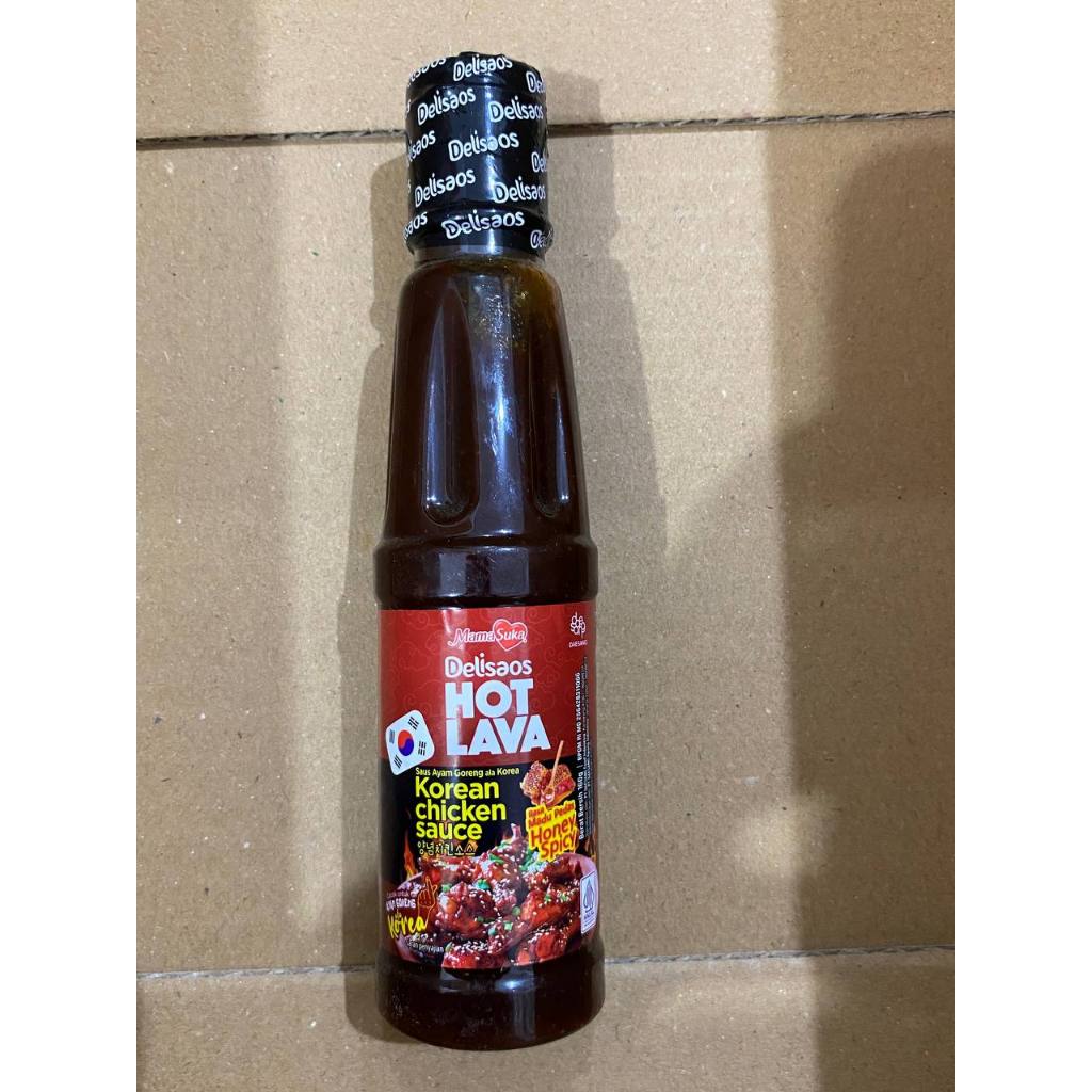 

MamaSuka Delisaos Hot Lava Korean Chicken Sauce Original Spicy Garlic / Saus Ayam Goreng Ala Korea Yangnyeom 160g